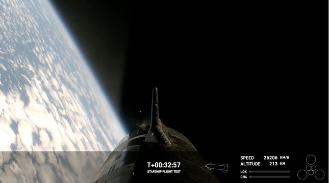 Imagen para el artículo titulado Todo lo que notamos durante el notable tercer vuelo de prueba de Starship